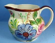 Blue Ridge Pottery PITCHER - Squatty Helen Shape Vintage Florals