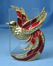 Jewelry GIORGIO Perfume HUMMINGBIRD Brooch - Vintage Estate Jewelry