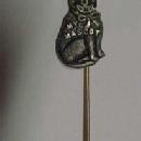 MASCOT Holloween BLACK Cat Pin - Figural