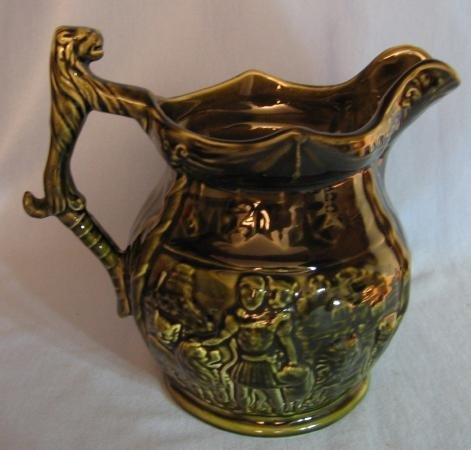 Stoneware Pitcher - Arthur Wood LION Handle Pottery