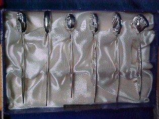 Hors D'oeuvres Sterling Set 6 - Silver