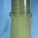 Italian Art Glass Vase - Crackle and Decorated Italian Glass Eames Era
