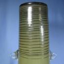Italian Art Glass Vase - Crackle and Decorated Italian Glass Eames Era