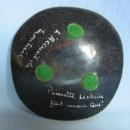 Eames Period Artist Signed Enameled Copper Dish Tray - Eames Era Metalware