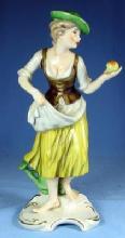 nice old Hummel APPLE GIRL Figurine #FR28 - Vintage Porcelain Figure