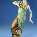 nice old Hummel APPLE GIRL Figurine #FR28 - Vintage Porcelain Figure