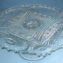 pattern glass PEDESTAL Cake Plate - Early American Pattern Glass