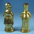 old vintage Miniature Porcelain Figurines - - Dutch Boy & Girl - Toy Dollhouse