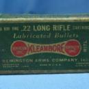 old Remington Kleanbore .22 Long Rifle Shell Box ANTIQUE Sporting Advertising
