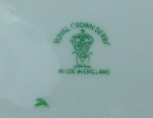 Royal Crown Derby Pottery FLORAL Floral Bon Bon Dish - Hand Painted Porcelain