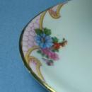 Czechaslovakia Pottery Porcelain GRAVY Boat with UNDERPLATE - Colorful Floral Pattern