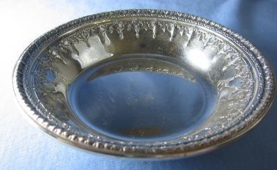 Reed & Barton Silver Dish #1202 Riveria Pattern