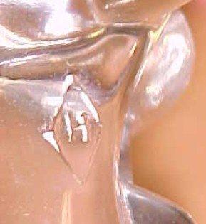 Heisey Mallard Marked WINGS UP - Glass