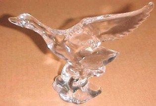 Heisey Mallard Marked WINGS UP - Glass