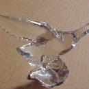 Heisey Mallard Marked WINGS Half - Glass