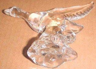Heisey Mallard Marked WINGS Half - Glass