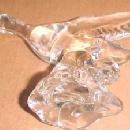 Heisey Mallard Marked WINGS Half - Glass
