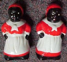 Mammy Salt and Pepper - Porcelain/Fine China