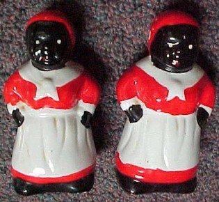 Mammy Salt and Pepper - Porcelain/Fine China
