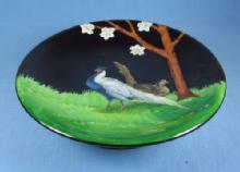 RS Germany PHEASANT Game Plate Pedestal Compote - Antique Porcelain