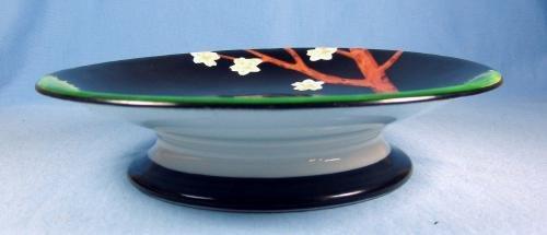 RS Germany PHEASANT Game Plate Pedestal Compote - Antique Porcelain