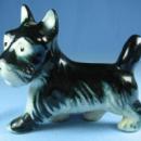 old SCOTTIE Dog Figurine - Vintage old Porcelain