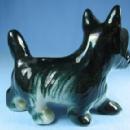 old SCOTTIE Dog Figurine - Vintage old Porcelain