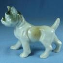 old German SHEPHARD Dog Figurine - Vintage old Japan Luster Porcelain