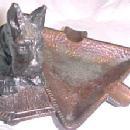 Scottie Dog Figural Ash Tray - Metalware