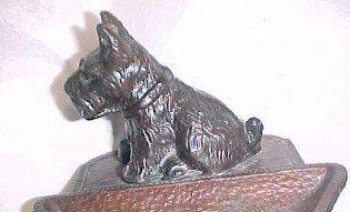 Scottie Dog Figural Ash Tray - Metalware