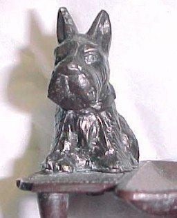 Scottie Dog Figural Ash Tray - Metalware