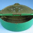 old Vintage Fishing WORM CAN - Tin belt can/sporting metalware