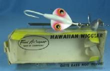 old Fred Arbogast HAWIIAN WIGGLER Fishing Lure # 2 1/2 - Vintage sporting bait