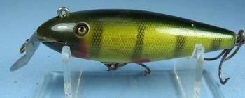 old Creek Chub WIGGLER Fishing Lure #100 - Vintage Wood Bait - sporting