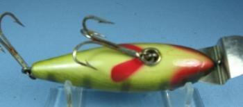 old Creek Chub WIGGLER Fishing Lure #100 - Vintage Wood Bait - sporting