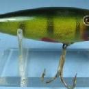 old Creek Chub WIGGLER Fishing Lure #100 - Vintage Wood Bait - sporting