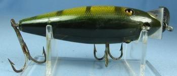 old Creek Chub WIGGLER Fishing Lure #100 - Vintage Wood Bait - sporting
