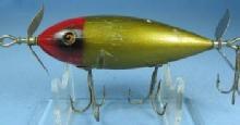 old Heddon MUSKY SURFUSSER Fish Lure - Vintage Wood Sporting Bait