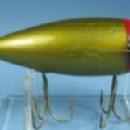 old Heddon MUSKY SURFUSSER Fish Lure - Vintage Wood Sporting Bait