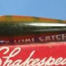 old Shakespeare SPINNING SLIM JIM Fish Lure- Near Mint in Original Box - Vintage Wood sporting Bait