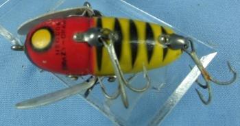 old Shakespeare SPINNING SLIM JIM Fish Lure- Near Mint in Original Box - Vintage Wood sporting Bait