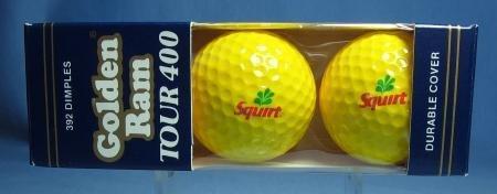 Vintage SQUIRT Advertising Golf Balls - Golden Ram Tour 400 Golf Ball Group - NIB sporting