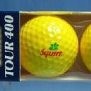 Vintage SQUIRT Advertising Golf Balls - Golden Ram Tour 400 Golf Ball Group - NIB sporting