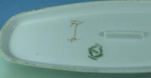 Royal Austria CELERY Dish - Hand Painted Antique Porcelain Relish Server