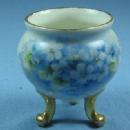 Pottery Porcelain TOOTHPICK - Hand Painted Blue Flowers