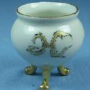 Pottery Porcelain TOOTHPICK - Hand Painted Blue Flowers
