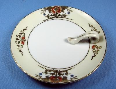 Noritake Hand Painted NAPPY - Handled Dish - Porcelain Lemon Server