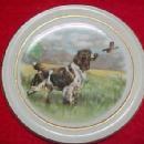 DUCK Pheasant Bird Dog Butter Patty Set (6) - Porcelain/ Fine China
