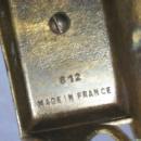 WORLD WAR I French Soldier Bronze Washed Cast Metal Inkwell - Metalware