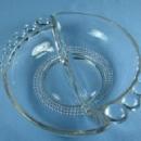 duncan miller TEAR DROP Crystal Divided Relish Dish - Duncan Miller Glass